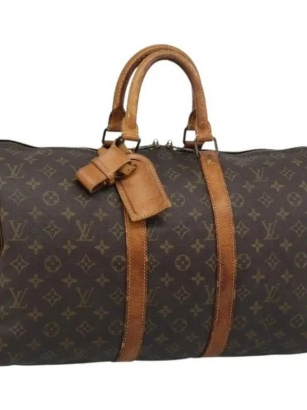 LOUIS VUITTON Monogram Keepall Bandouliere 45 Boston Bag M41418 LV Auth 145219